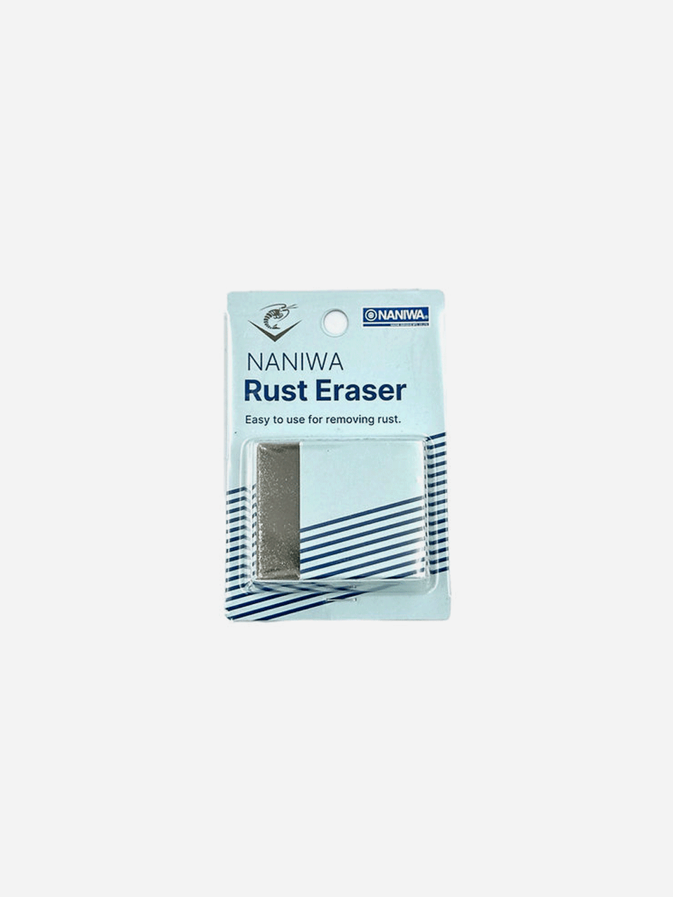 Naniwa Rust Eraser tool for removing rust from tools and metal surfaces, featuring a compact, durable design.