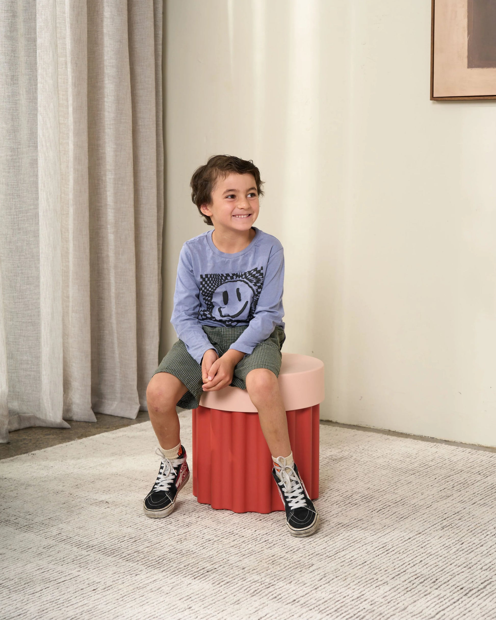 Grey Harry Bucket from Ned Collections featuring a woven design and sturdy handle, perfect for storage and decor.