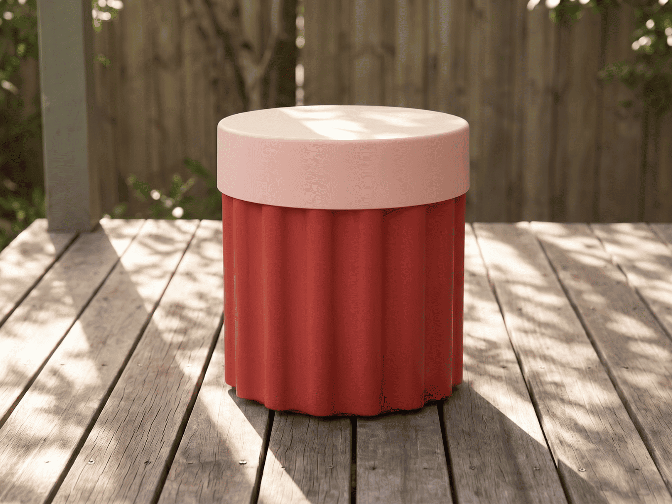 Grey Harry Bucket by Ned Collections featuring a stylish, round fabric storage basket with a handle for versatile organization.