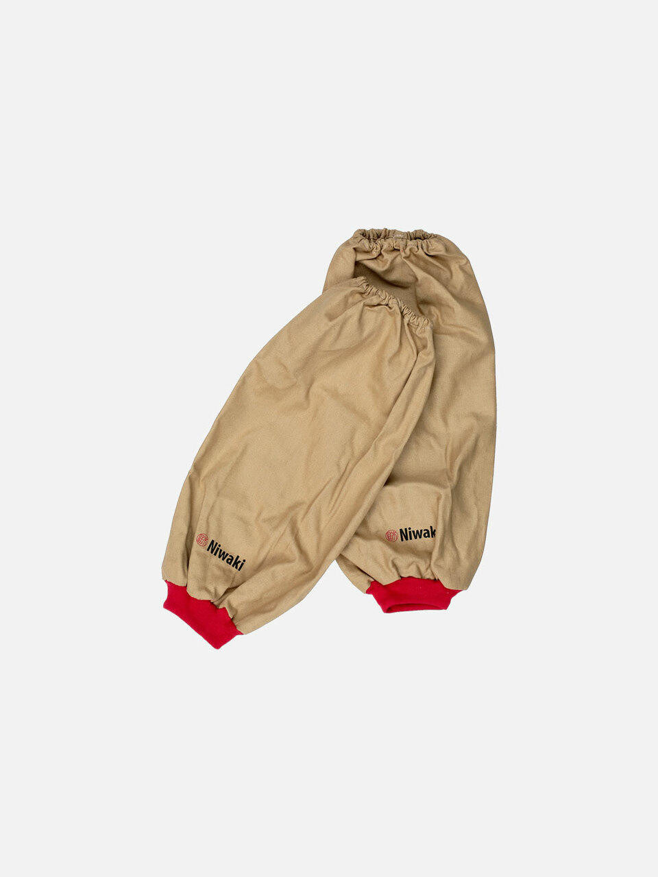 Niwaki arm covers made of durable fabric, designed to protect arms during gardening or outdoor work.