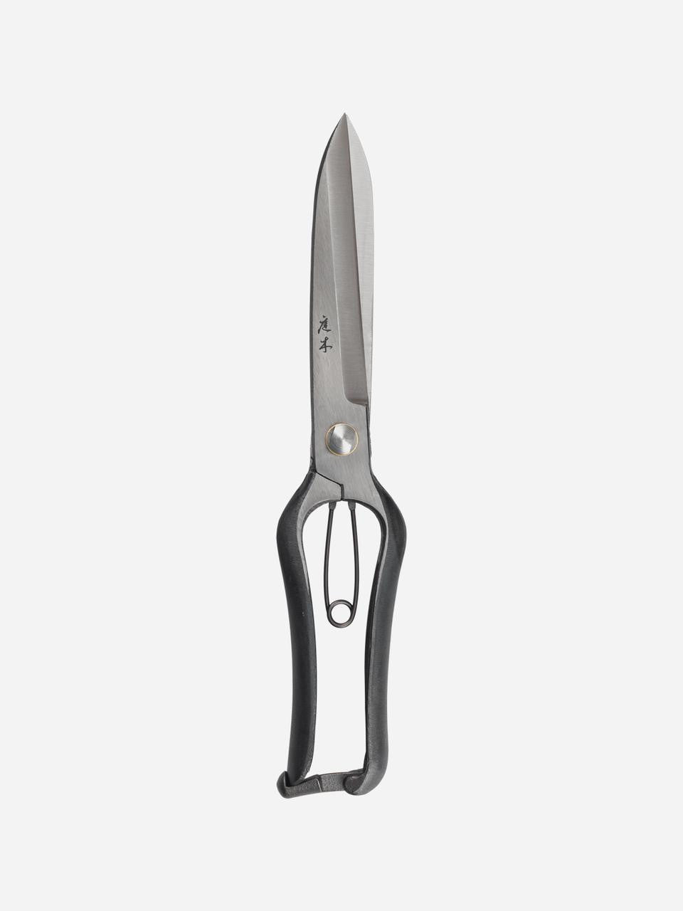 Niwaki Hakari Clippers with sleek black handles and sharp blades for precise pruning and gardening tasks.