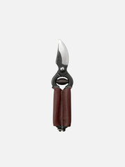 Niwaki Mini Secateurs in black with curved blades for precise pruning of small branches and garden plants.