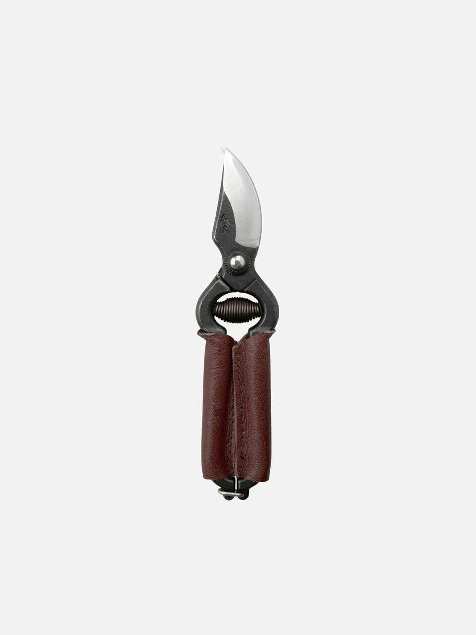 Niwaki Mini Secateurs in black with curved blades for precise pruning of small branches and garden plants.