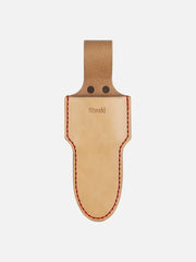 Niwaki single holster for gardening tools, made of durable leather with a loop for holding a pruning shear or small hand tools.