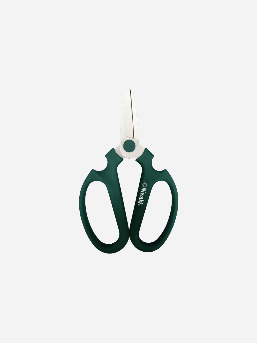 Niwaki Sakagen flower scissors with pink handles and stainless steel blades, designed for precise floral cutting and gardening.