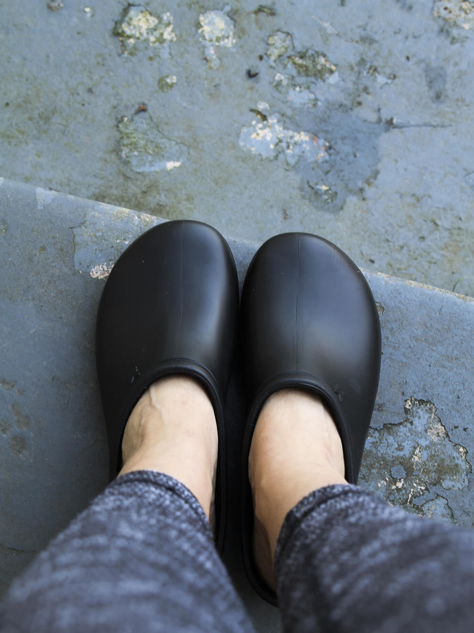 Sloggers Women's Premium Clogs in black, easy slip-on style for garden and patio use — Bugg