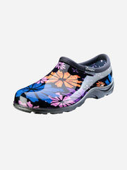 Sloggers Women's Rain Shoes in Flower Power print, waterproof and comfortable for garden wear — Bugg