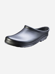 Black men's Premium Clogs by Sloggers, featuring durable design and slip-on style, suitable for outdoor and casual wear.