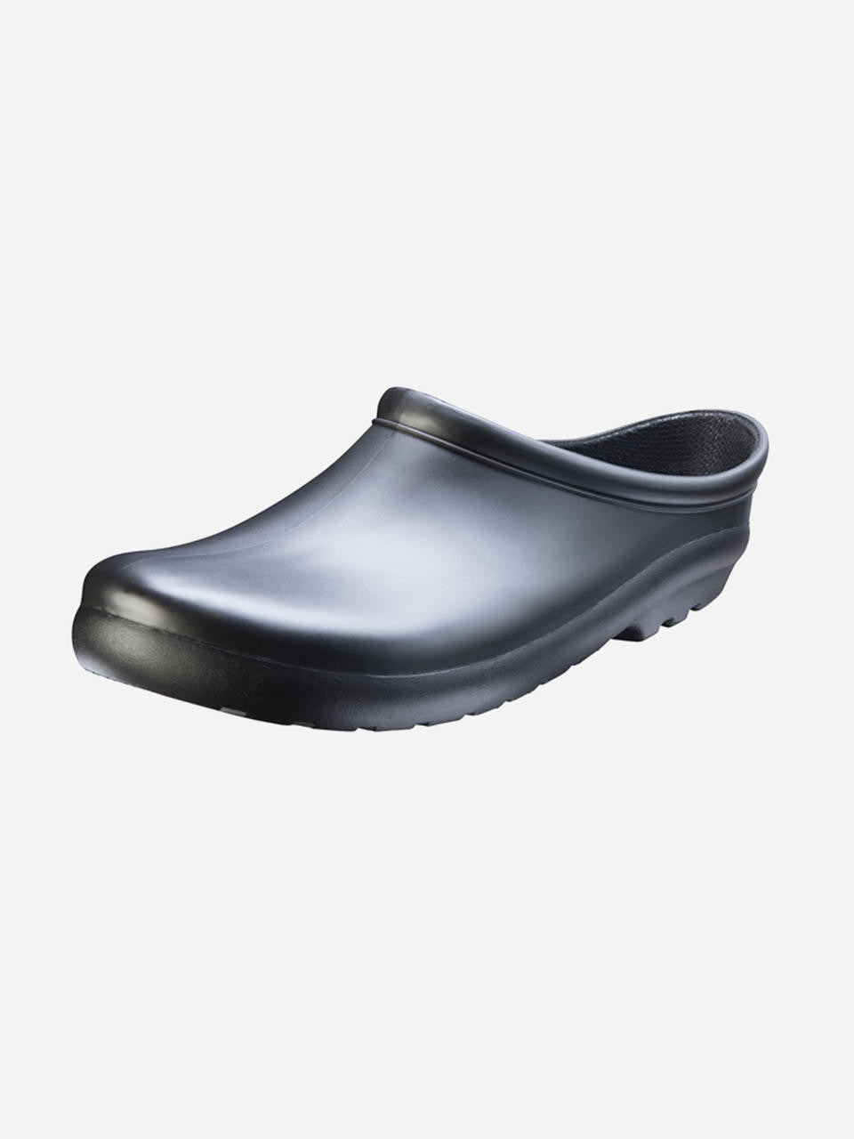 Black men's Premium Clogs by Sloggers, featuring durable design and slip-on style, suitable for outdoor and casual wear.