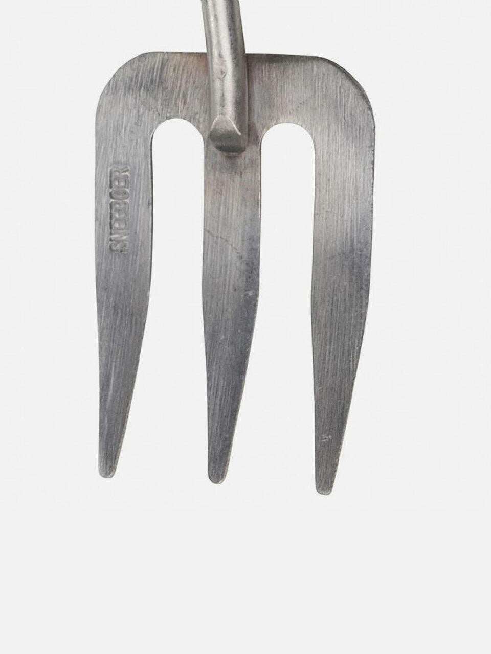 Children's weeding fork by Sneeboer, small gardening tool with two tines designed for kids' gardening and weeding tasks.