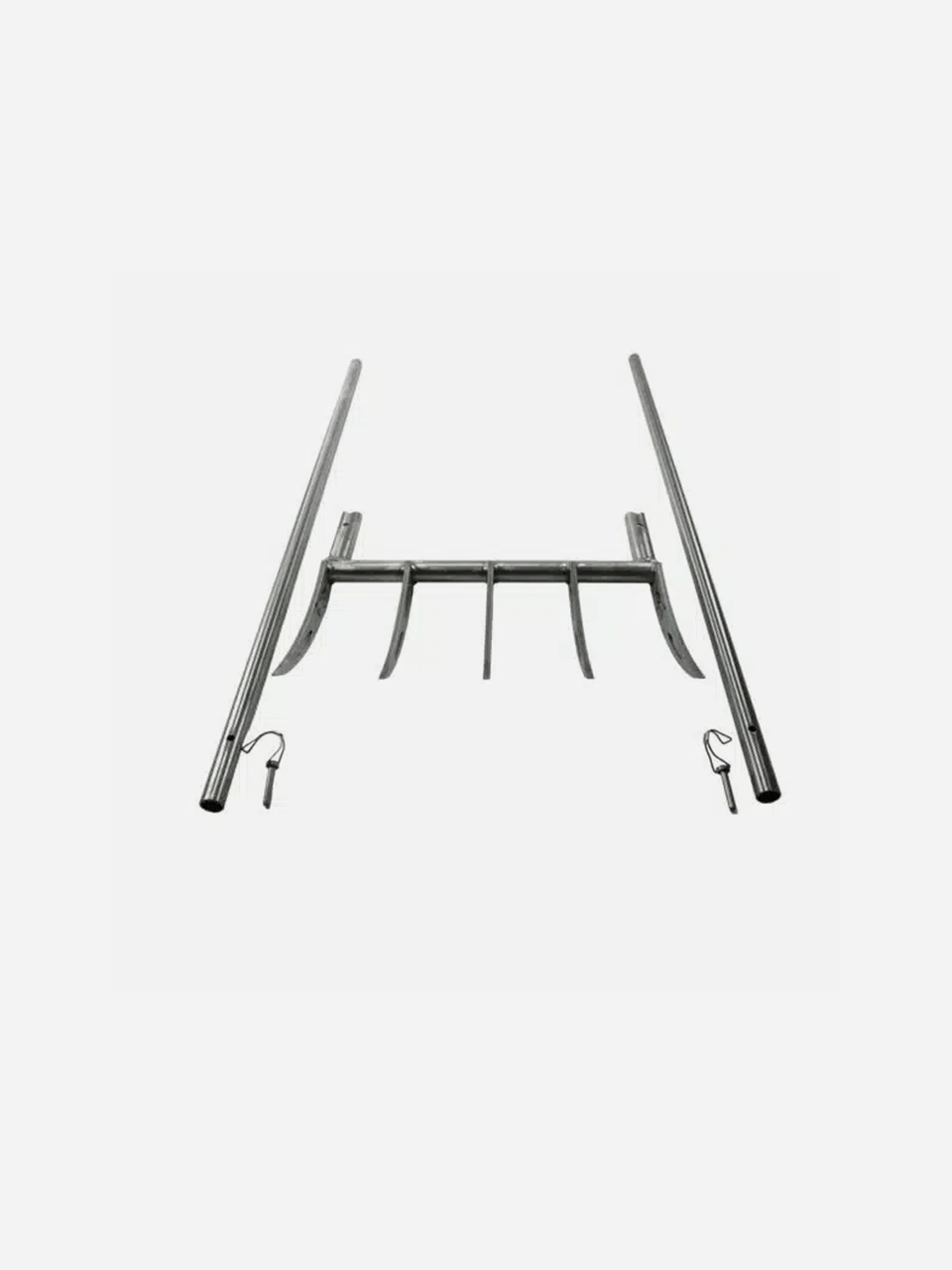 Sneeboer broadfork with sturdy wooden handle and metal tines, ideal for aerating and loosening garden soil.