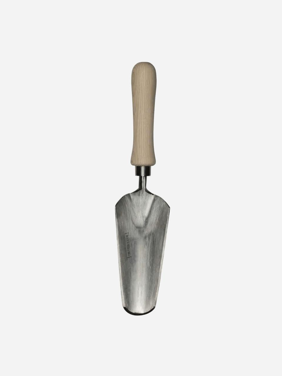 Sneeboer Flowerbed Trowel showing blade and handle detail for garden planting and potting — Bugg