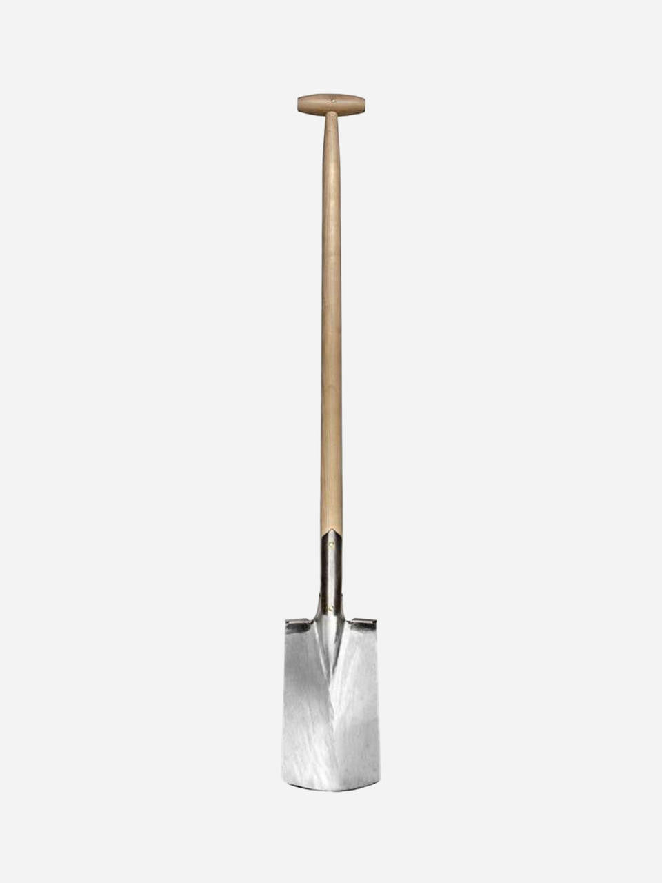 Sneeboer Large Spade with steps showing durable steel blade and ergonomic T-handle design — Bugg