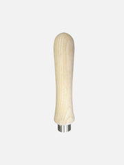 Sneeboer replacement ash handle, 14cm long, designed for gardening tools, with a natural wooden finish and ergonomic grip.