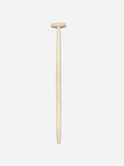 Sneeboer replacement ash T-handle, 90cm long, designed for garden tools, with a sturdy wooden grip and metal attachment point.