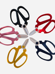 Toyama Hamono Sakagen Flower Scissors, 170mm, with blue handles, designed for precise floral cutting.