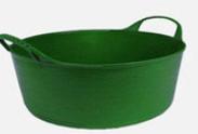 Tubtrug 15-litre shallow flexible tub for harvesting, weeding, and garden cleanup — Bugg