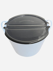 Clear lid for 38 litre Tubtrug by Red Gorilla, designed to fit the flexible plastic tub for secure sealing and storage.