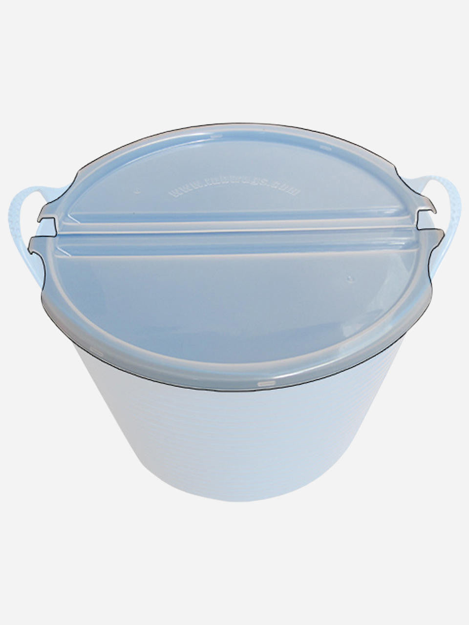 Clear lid for 38-liter Tubtrugs by Red Gorilla, designed to securely cover and protect the flexible plastic tub.