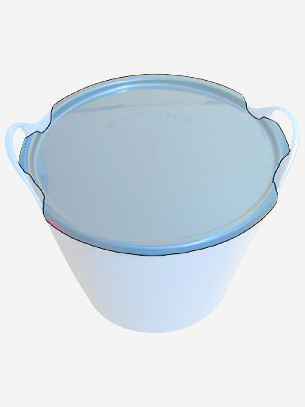 Tubtrug lid for 26-litre garden tub in graphite, compatible with Red Gorilla containers — Bugg