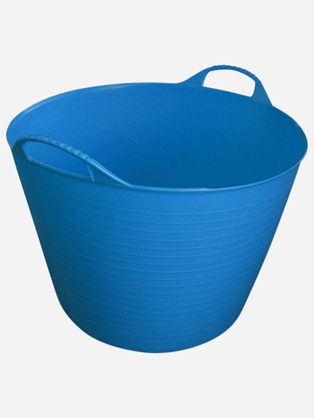 Orange 38-litre Tubtrug by Red Gorilla, flexible durable plastic tub for gardening, cleaning, or storage.