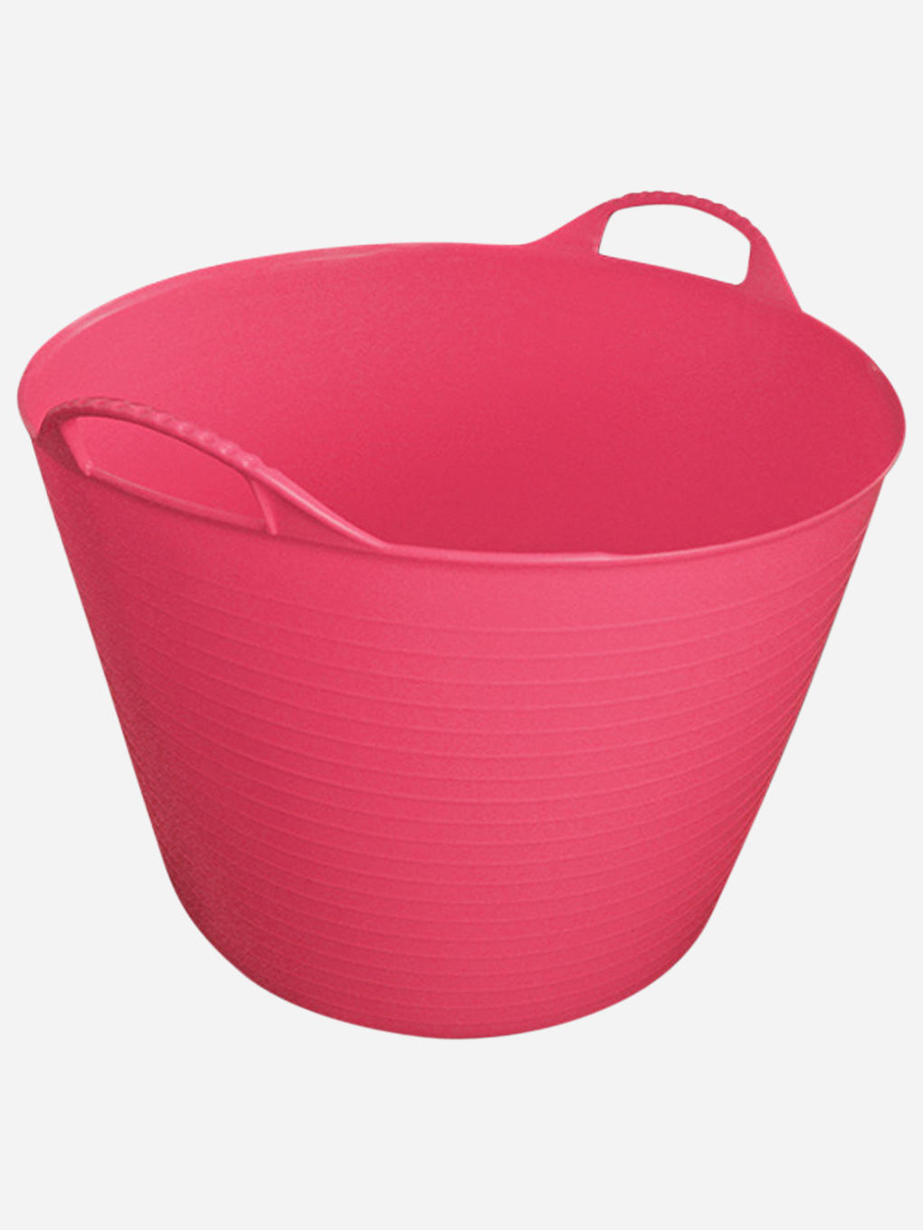 Orange Tubtrug 38-litre garden tub from Red Gorilla brand, flexible plastic container for gardening and storage.