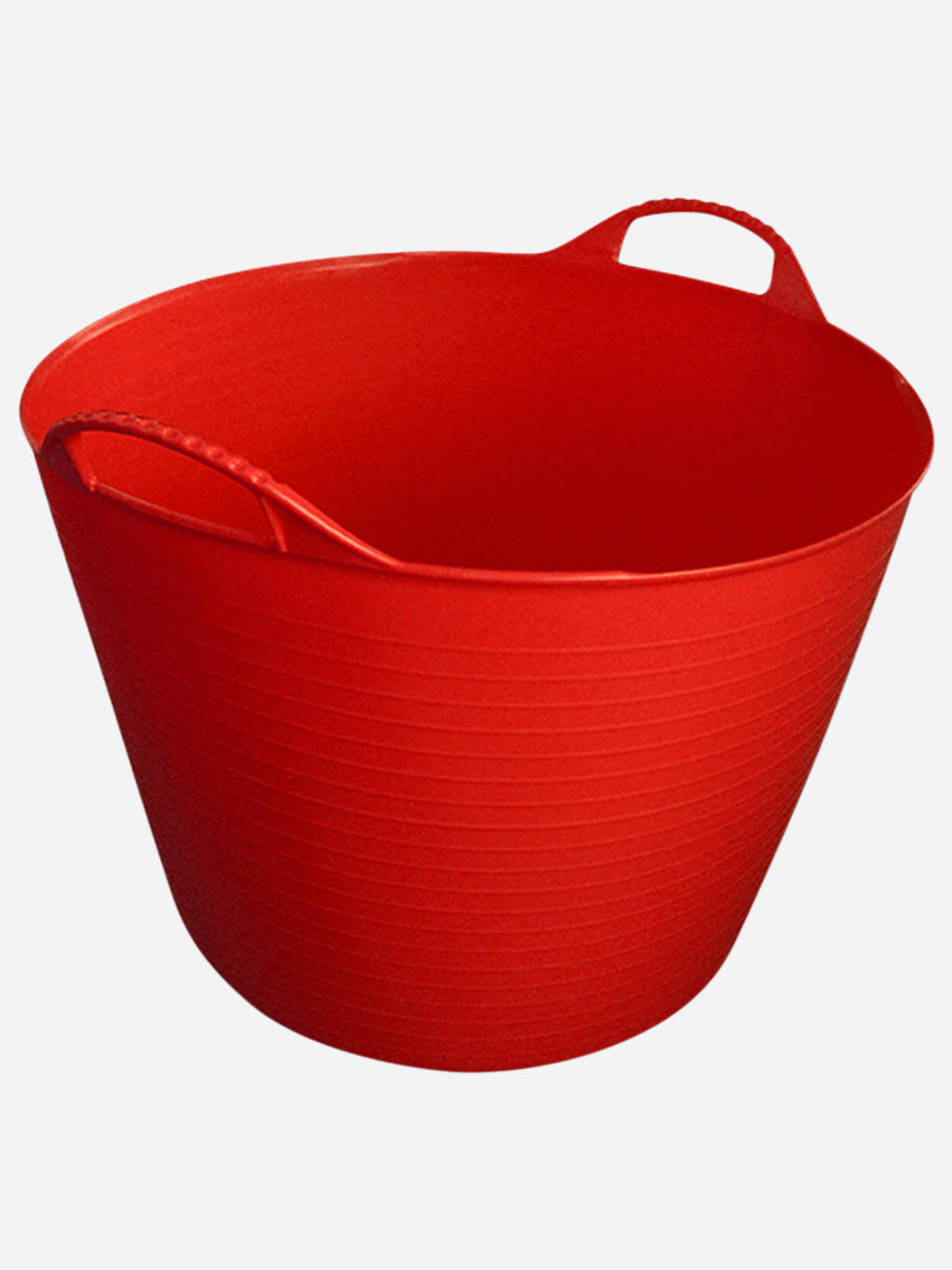 Orange Tubtrugs Red Gorilla 38-litre flexible plastic tub for gardening, storage, or household use.