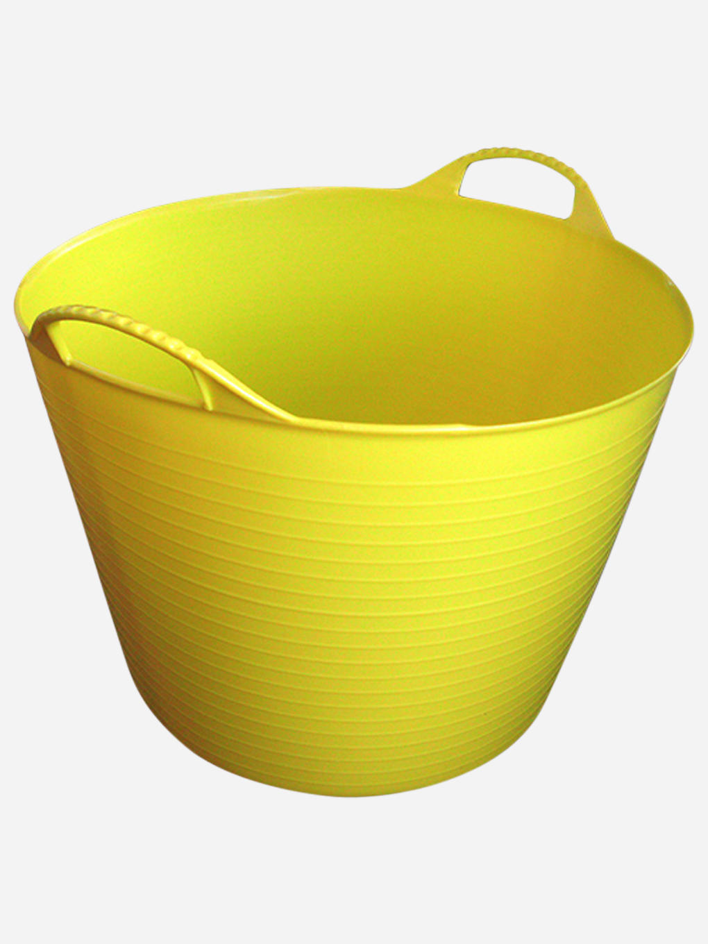 Orange 38-litre Tubtrug by Red Gorilla, flexible plastic storage and gardening tub with handles.