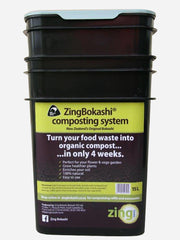 ZingBokashi 15-litre Bokashi Bucket for fermenting kitchen scraps into rich compost — Bugg