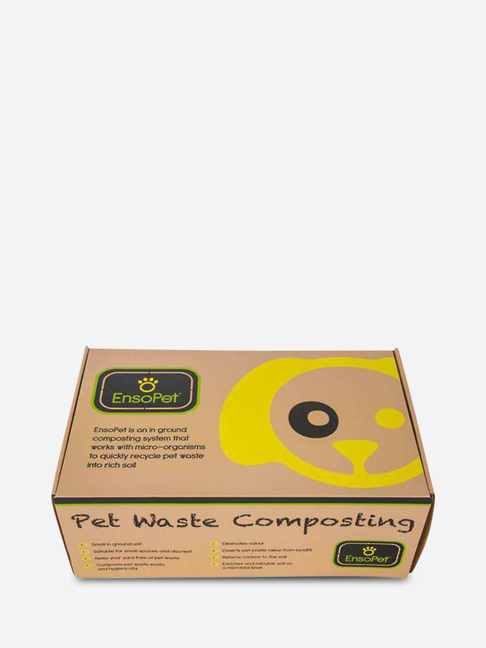 ZingBokashi Ensopet Pet Waste Composter with lid for eco-friendly disposal of pet waste in the garden — Bugg