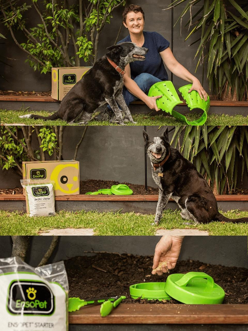ZingBokashi Ensopet Pet Waste Composter, compact in-ground system for breaking down pet waste — Bugg